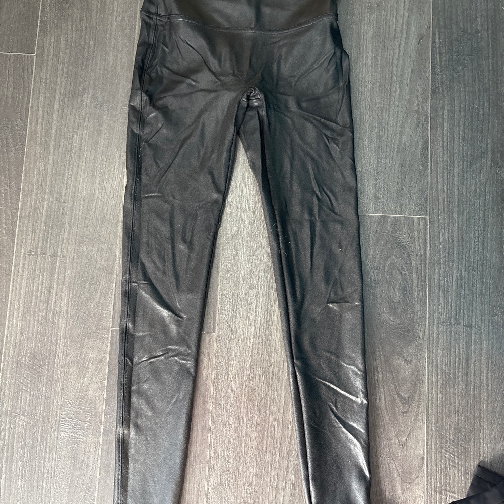 Spanx faux leather leggings